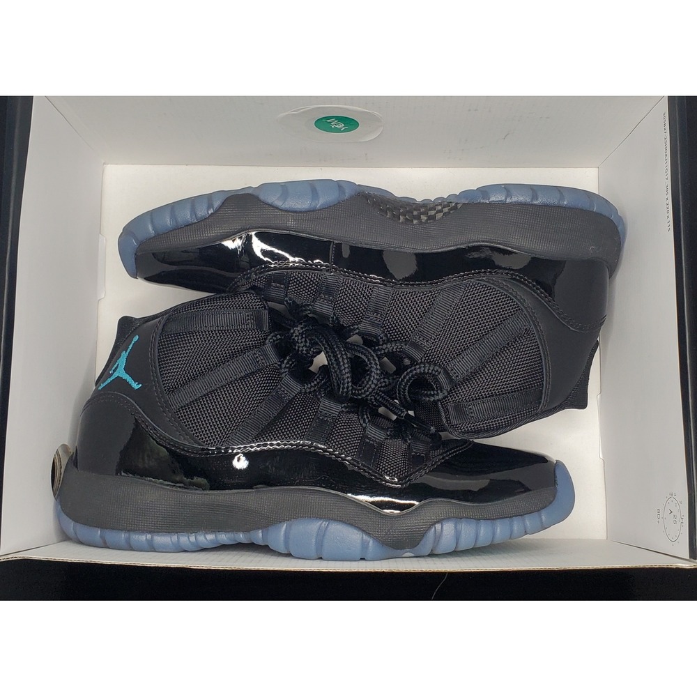 Air Jordan 11 Retro GS Gamma Blue Black Sneakers Size 6Y Women's 7.5 Worn Once